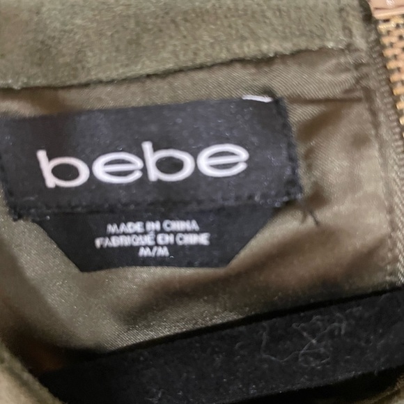 #145-BEBE-olive halter - Picture 3 of 3